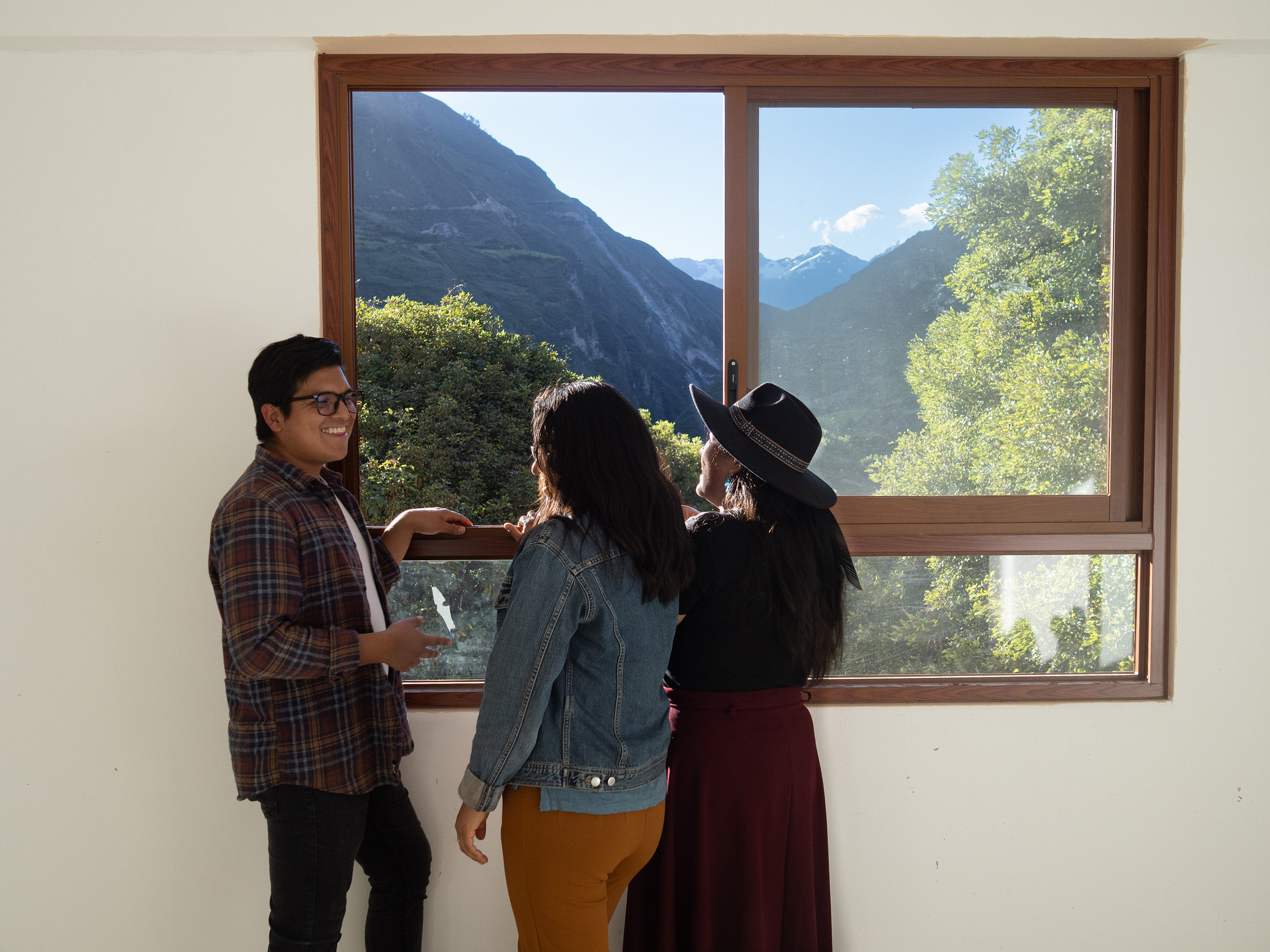 Vista desde la ventana de la escuela bíblica